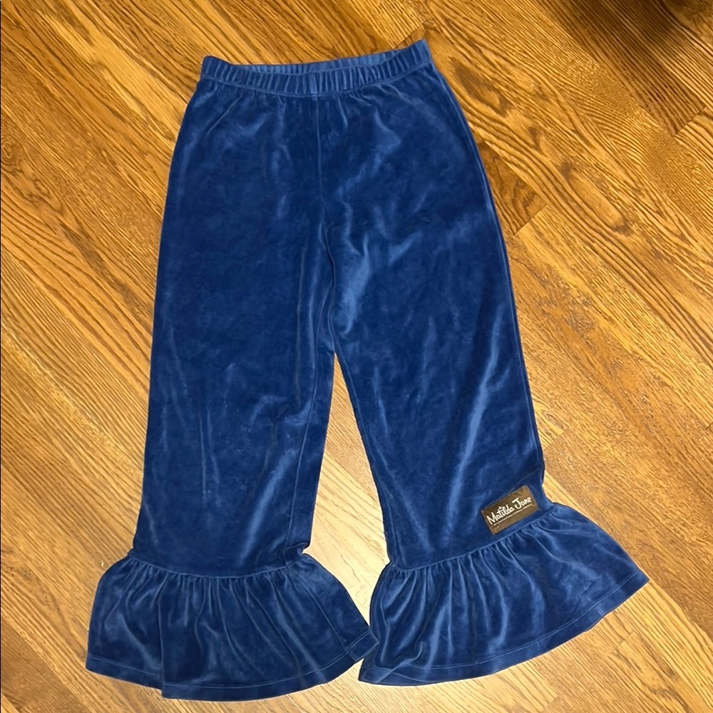 Matilda Jane Blue Velvet Pants